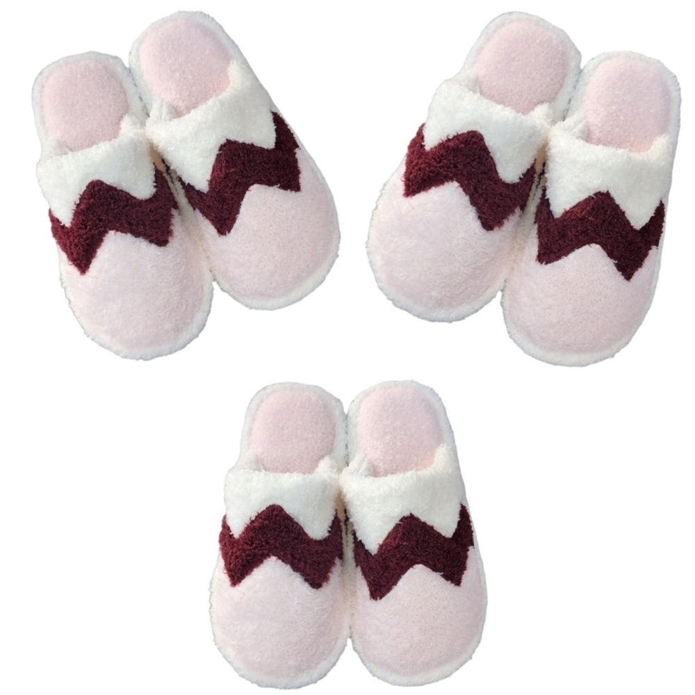 NWT CoCopeanuts Cozy Memory Foam Comfort Fuzzy Plush Slippers Size Small 5/6